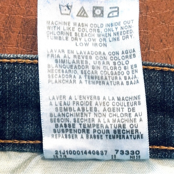 Wrangler Authentics Dark Wash Straight Leg Jeans Size 34 x 28 - Picture 7 of 7